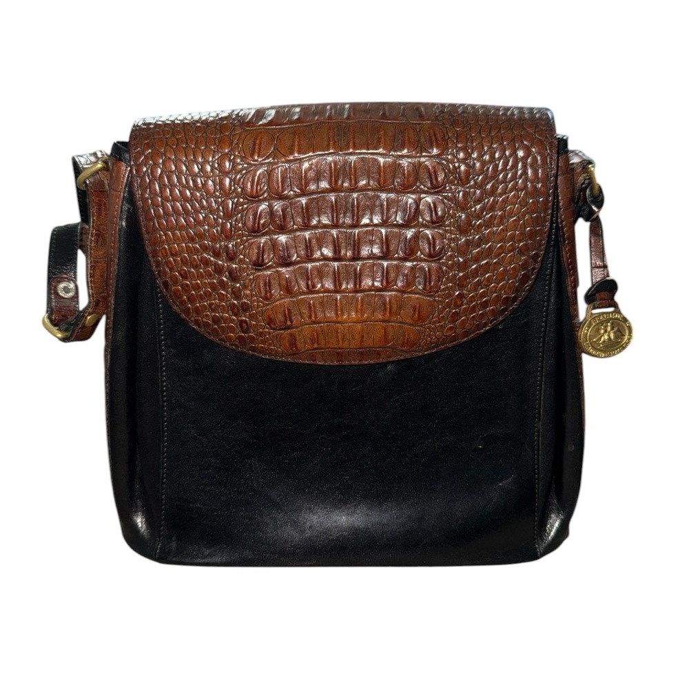 Brahmin Vintage Croc Embossed Shoulder Bag